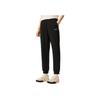 Li Ning Sports Trend Series Comfortable Simple Casual Versatile Jogger Mid Waist Knitted Sports Pants Women bottoms AKLV352-4