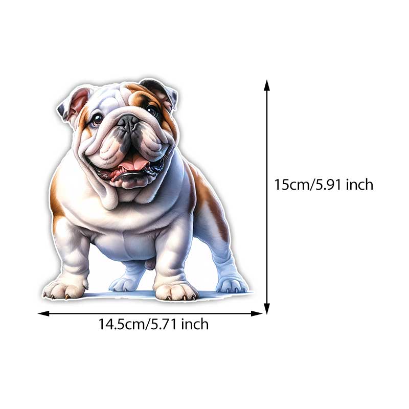 

British Bulldog Car Sticker Vinyl Decal Waterproof Rear Window Motorcycle Camper Bumper Truck Laptop Decoration TM366 A-15cm Longest Side