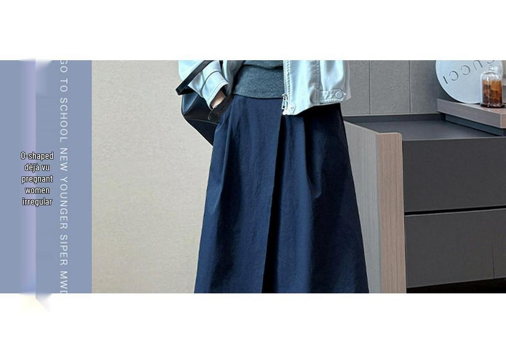 Irregular Design Slimming Maternity A-line Skirt