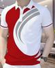 Sleek short-sleeve polo shirt, trendy design for casual daily wear.