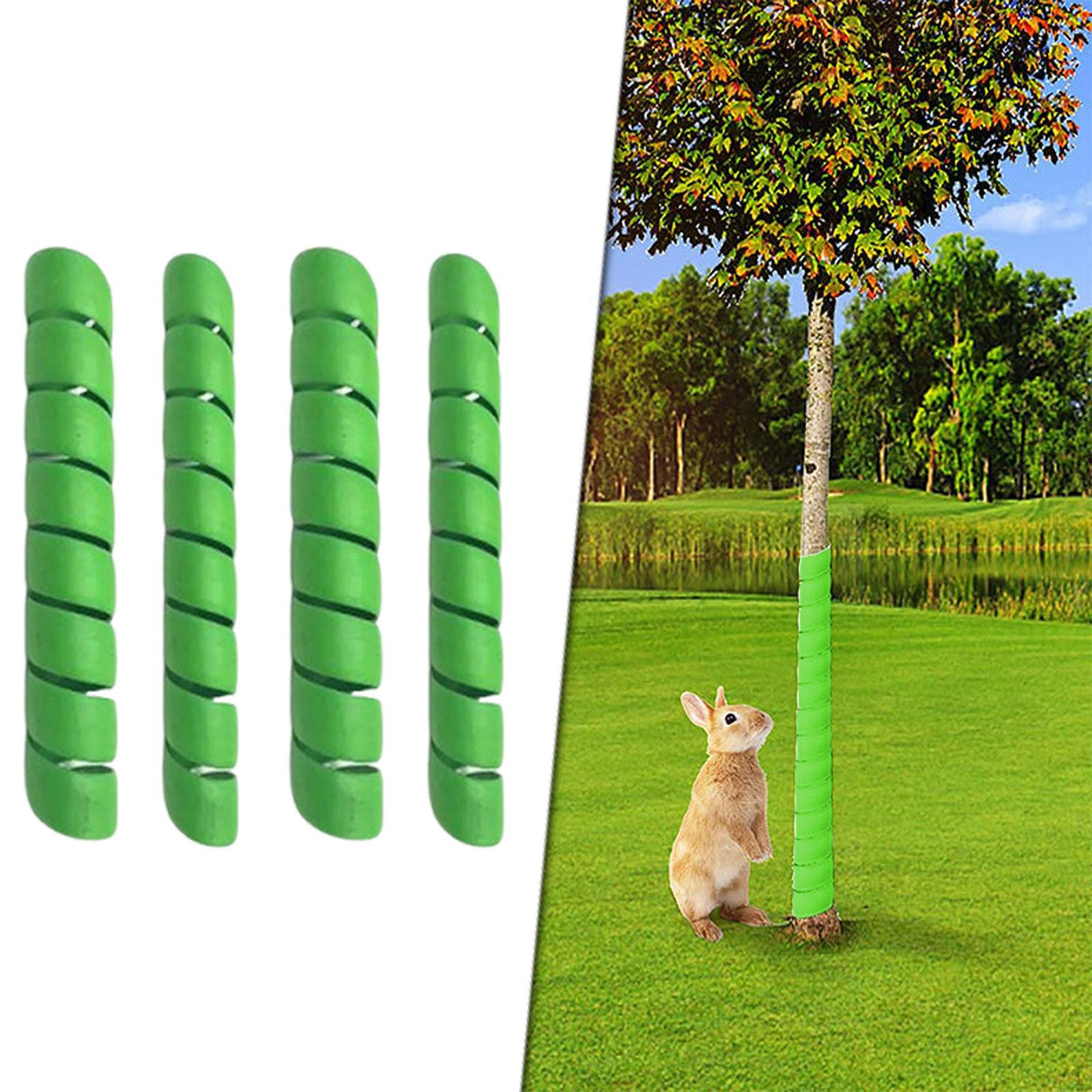 

4 шт. Защитный рукав для дерева Легкий в использовании Чехол для защиты дикой природы Портативный Защита саженцев зелёный