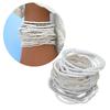 Set of 20 White  Bead Bracelets Jewelry Unique White Bead Bracelet Accessory for Beach Parties and Holiday Fun