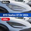 For BYD Sealion 07 2024 Car Headlight Smoked Black TPU Protective Film Front Light Tint Change Color Cover Sticker Accessories