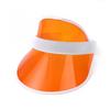Candy Color Sun Hat Oversized Brim Running Sports Empty Top Hat Sugar Color Plastic Summer Sun Protection Hat