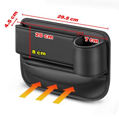 Autositzlücken-Organizer, Aufbewahrungsbox, Tasche, multifunktional, universelle Geldbörse, Schlüssel, Kartenhalter, Becher, Telefonhalter, Auto-Innenausstattung
