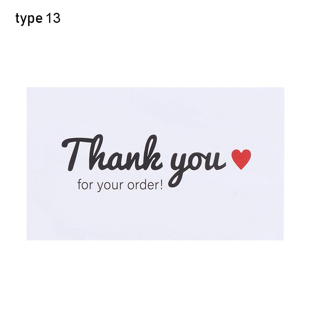 30pcs New Kraft Paper Cards Thank You For Your Order Card For Small Shop Gift Decoration Card For Small Business