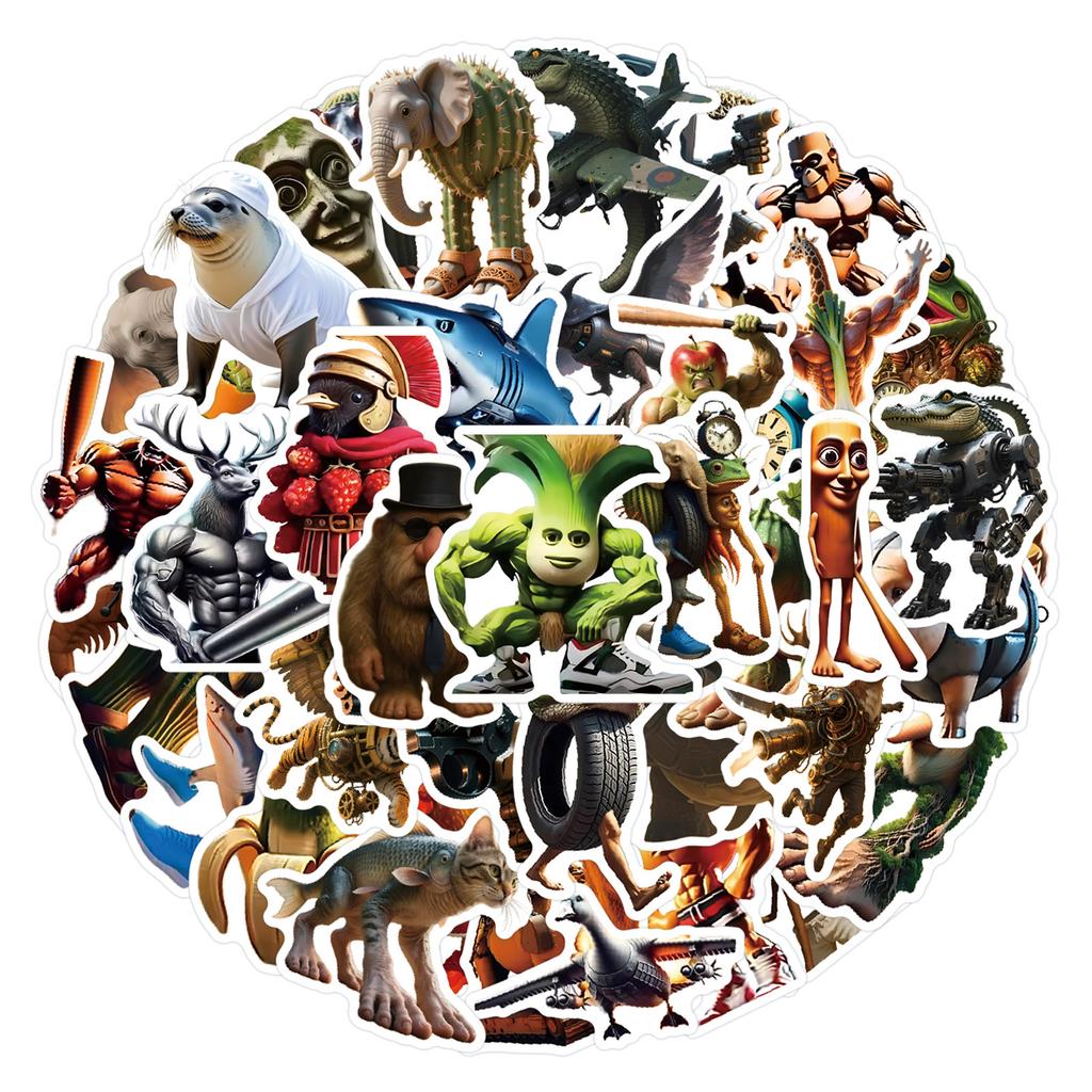 50/80 Amerikanische Shanhai Jing Graffiti-Aufkleber Kühlschrank Roller Wasserbecher DIY Personalisierte Aufkleber