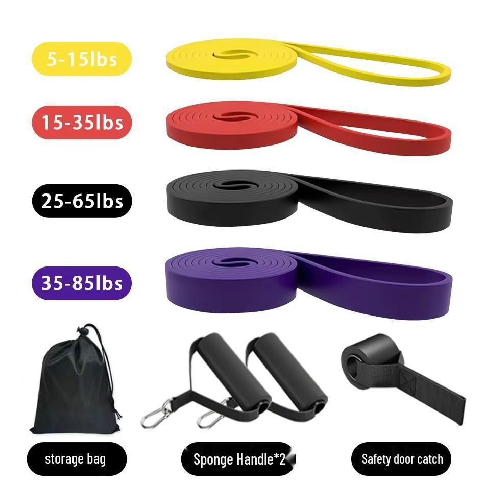 Bande de Résistance Élastique en TPE Latex Premium pour Yoga & Fitness - Idéale pour Épaules, Dos, Hanches