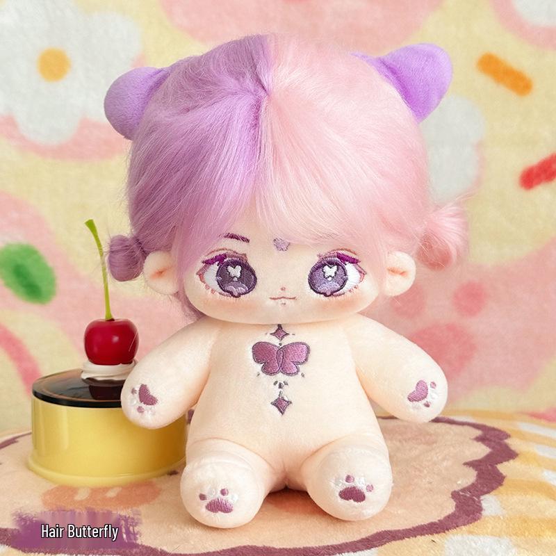 Cute 20cm Plush Cotton Doll with Changeable Clothes - Perfect Gift for Best Friend