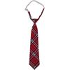 Blaue karierte Krawatte, leicht zu ziehende Lazy Tie, Krawatte, gestreifte Schuluniform, Schüler-Krawatten-Set.