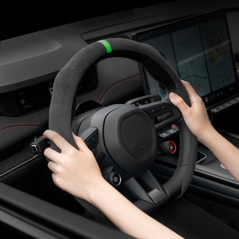 Fashion Suede Car Steering Sheel Cover For Opel OPCline ASTRA CORSA INSIGNIA MOKKA VECTRA Tigra Adam Combo Zafira Vivaro Cross