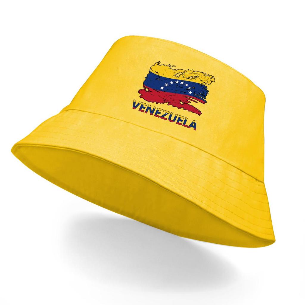 Hinkhatt med Venezuela-flagga, Damkeps Strand Casual Hip Hop Fiskarhatt