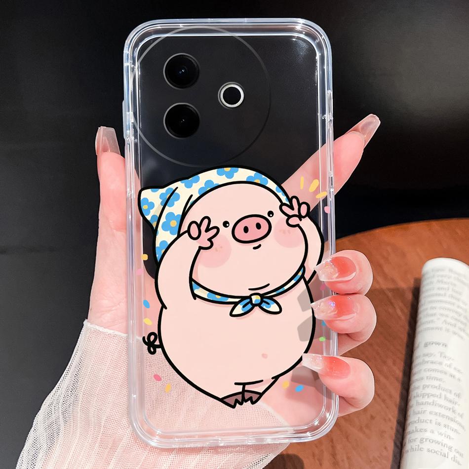 Case For Vivo Y39 Y38 5G Ocean Fish Transparent Phone Back Cover For VivoY 39 Y 38 Soft Slim TPU Silicone Lightweight Protectors