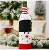 Christmas Wine Bottle Set Santa Snowman Wine Bottles Cover Bags for Christmas Party Dinner Table Ornaments New Year Decors Gifts
