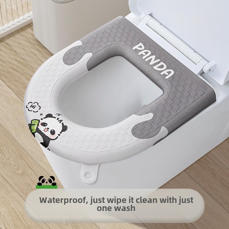 Cartoon Toilet Seat Cushion Cover, Soft EVA Toilet Lid Cover with Adhesive, Four Seasons Universal Fit    
