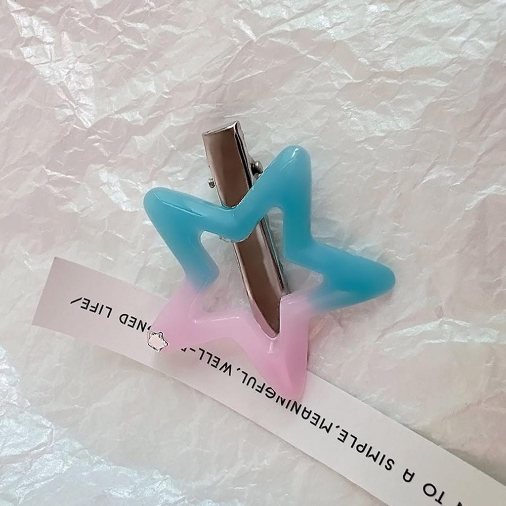 Lovely Hollow Five-Pointed Star Hair Clip Hairpins Barrettes Sweet Hair Clip