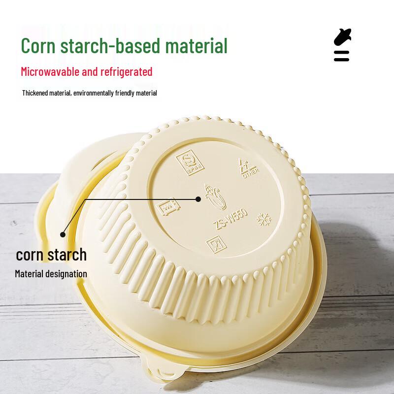 Degradable Round Takeaway Food Container