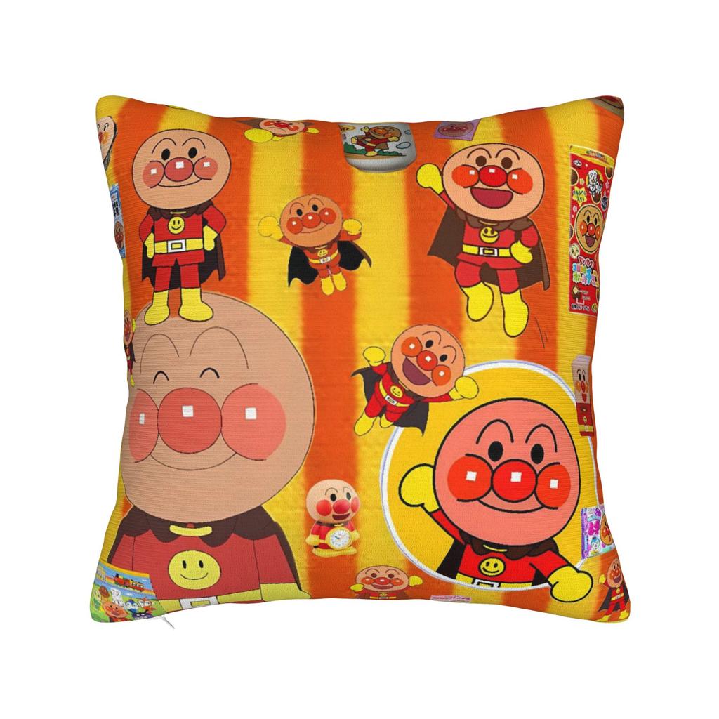 Anime Anpanman Pillow Cover  Design Cushion Cover Morden Pillow Case For Sofa Bedroom Home Decor