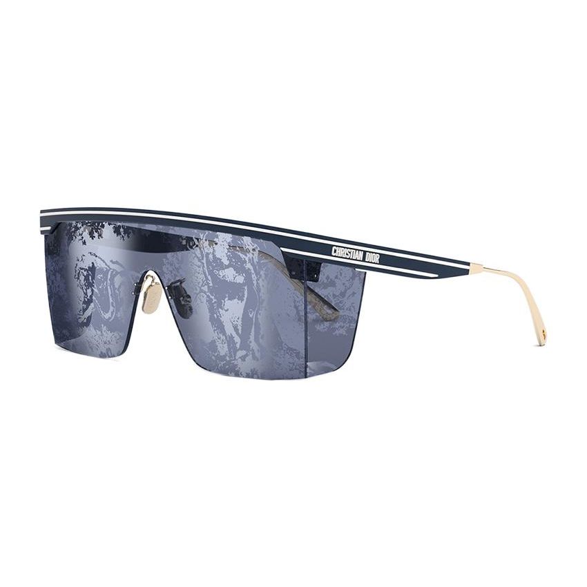 

Dior Club M1U One-Piece Rui Yi Print Square Sunglasses Unisex sunglasses Blue DIORCLUB-M1U-31B4 Basic Packaging-Eyeglass Case+Box,F,Blue