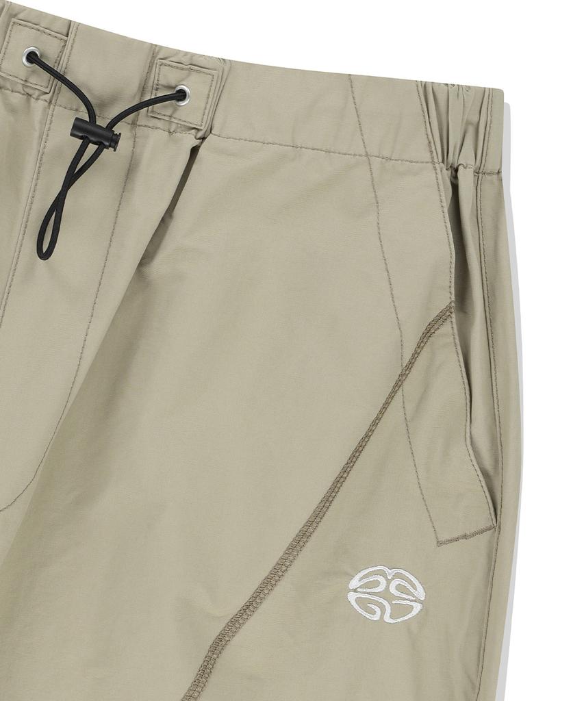 MAHAGRID [Fw Version]Cover Stitch Parachute Pant Beige(Mg2Efmpa10A)