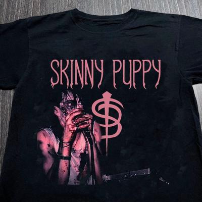 Skinny Puppy Zespół Retro Live Blood Czarny S do 5XL Koszulka SN435 Koszulka Unisex