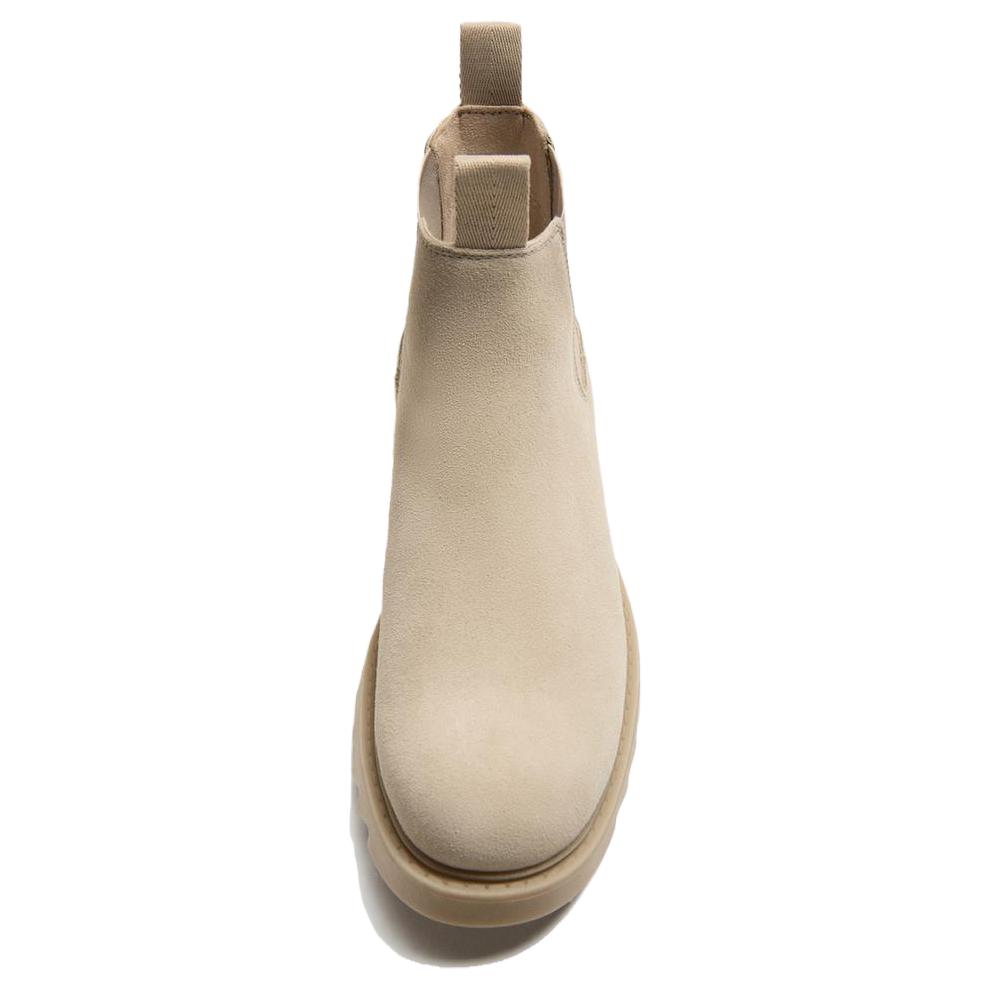 Zara Comfortable Fashion Short Chelsea Boots Men Boots Beige 12029520107