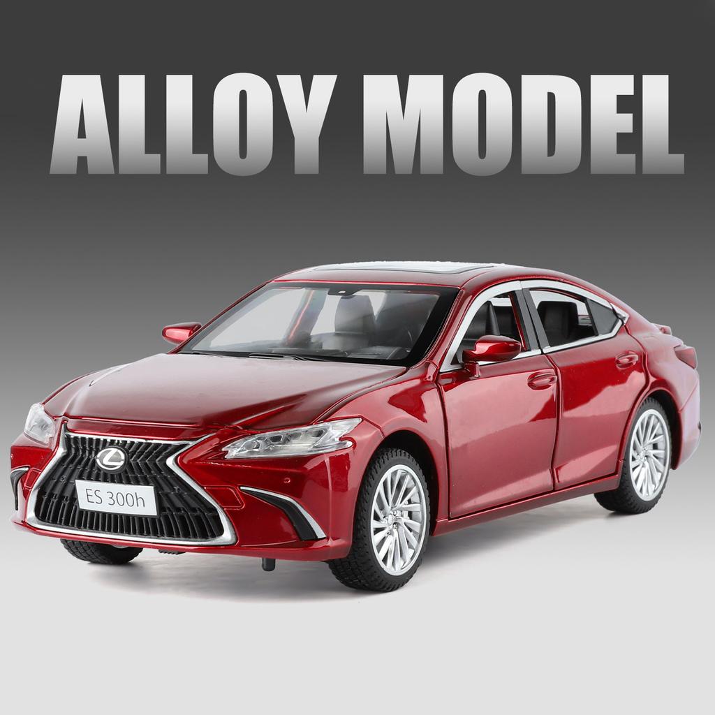 1/24 Lexus ES300h Alloy Car Model Diecasts Metal Luxy Vehicles Car Model High Simulation Sound and Light Collection Childrens Toy Gift