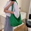 Large capacity canvas bag casual lazy wind messenger bag simple tote bag spring and summer shoulder bag
