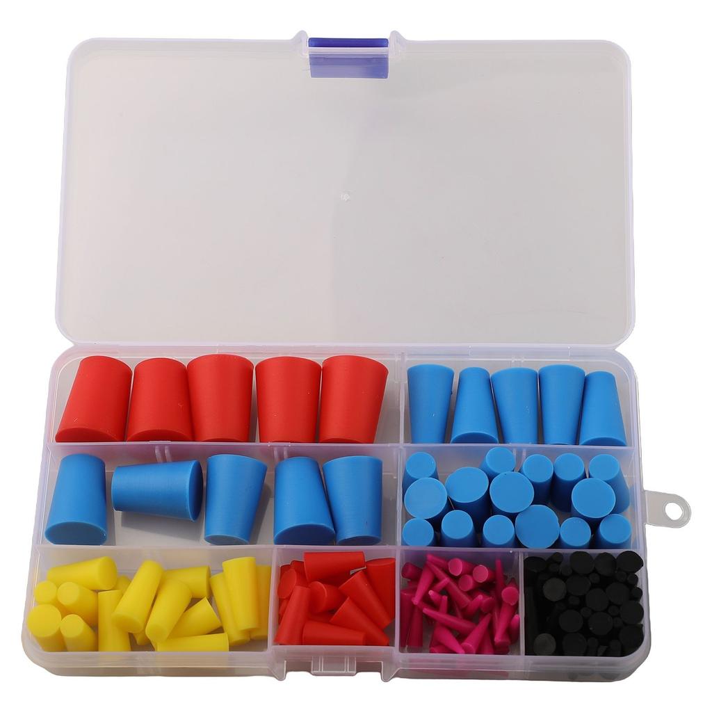 Silicone Tapered Plugging Set 125PCS Suitable for Mechanical Use Cases