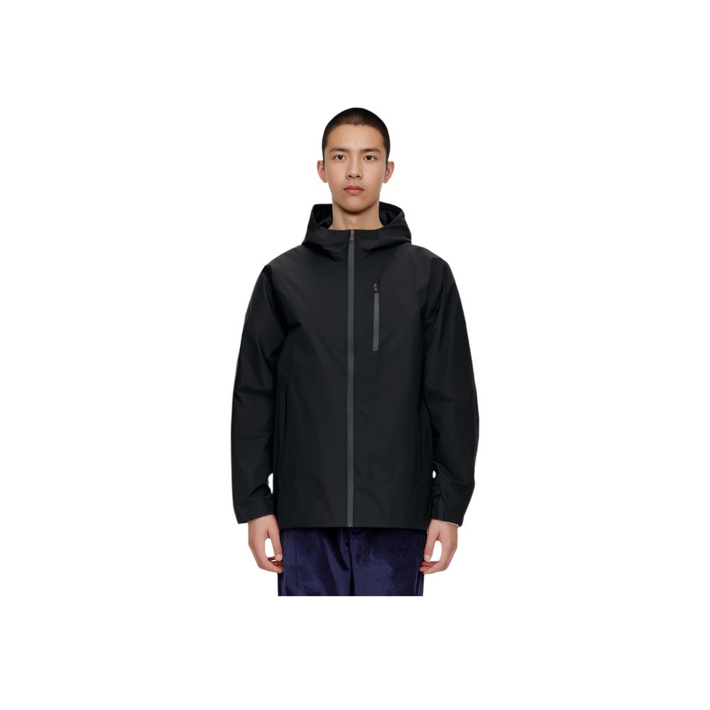 Anta Casual Hooded Zip-Up Long Sleeve Jacket Men jackets Basic-Black 152437627-4