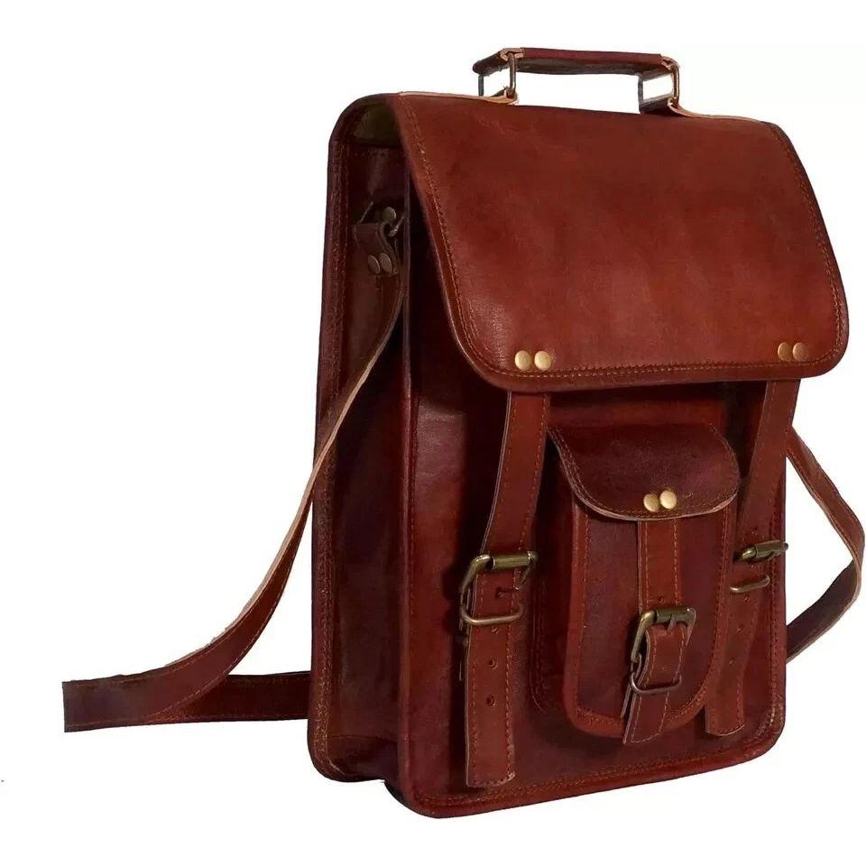 Men's Vintage New Leather Satchel Messenger Shoulder Cross Body Bag