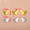 5pcs Stainless Steel Butterfly Pendants Two Color Butterfly Earrings Pendants Fashion Jewelry Making DIY Accessories