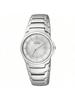 Women's Watch - White Dial, Silver Stainless Steel Strap, Sapphire Crystal Glass, Date Display, Model EW1360-56A