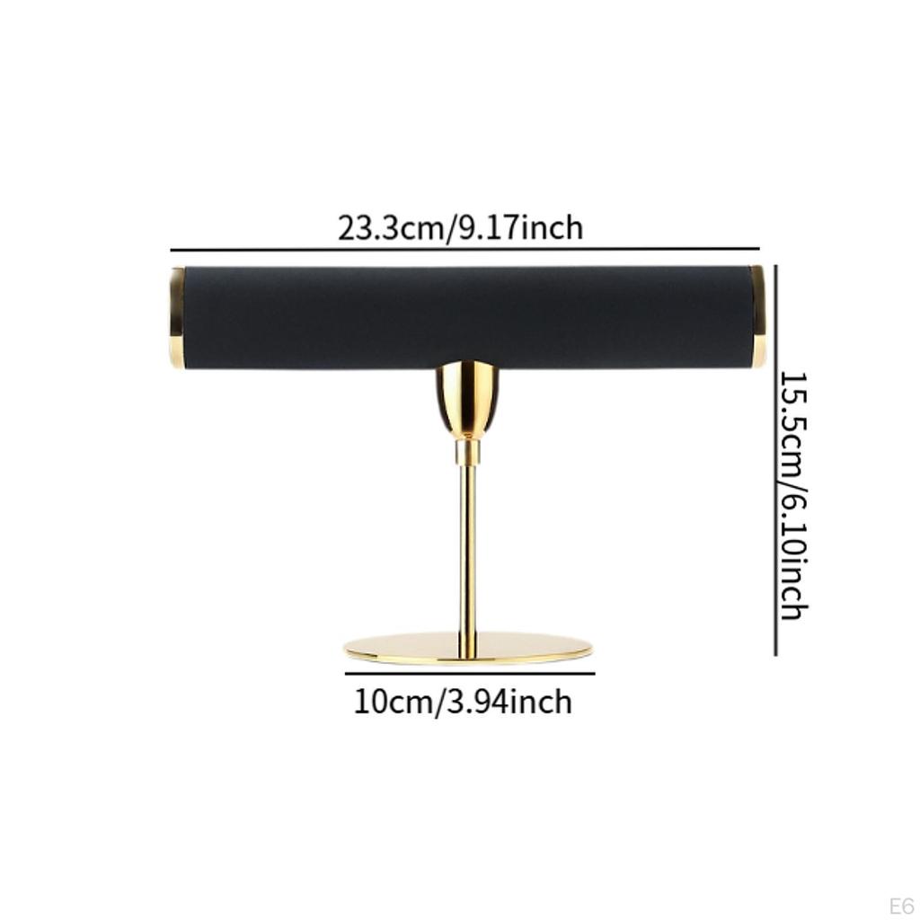 Stojak ekspozycyjny na bransoletki Stojak na naszyjniki Wieża na biżuterię Elegancki stabilny stojak z podstawą