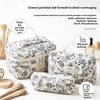 Large Capacity Travel Cosmetic Bag Portable Polyester Cotton Toiletry Bag Multifunctional Storage Pouch for Makeup Toiletries Business Trip