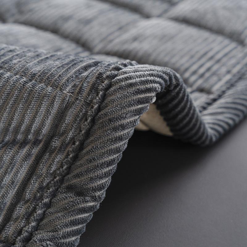 New Solid Corduroy Sofa Cushion Non-Slip Thickening Couch Slipcover for Autumn and Winter Soft and Warm Home Accessories
