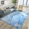 Tappeto blu dipinto astratto per camera da letto e soggiorno