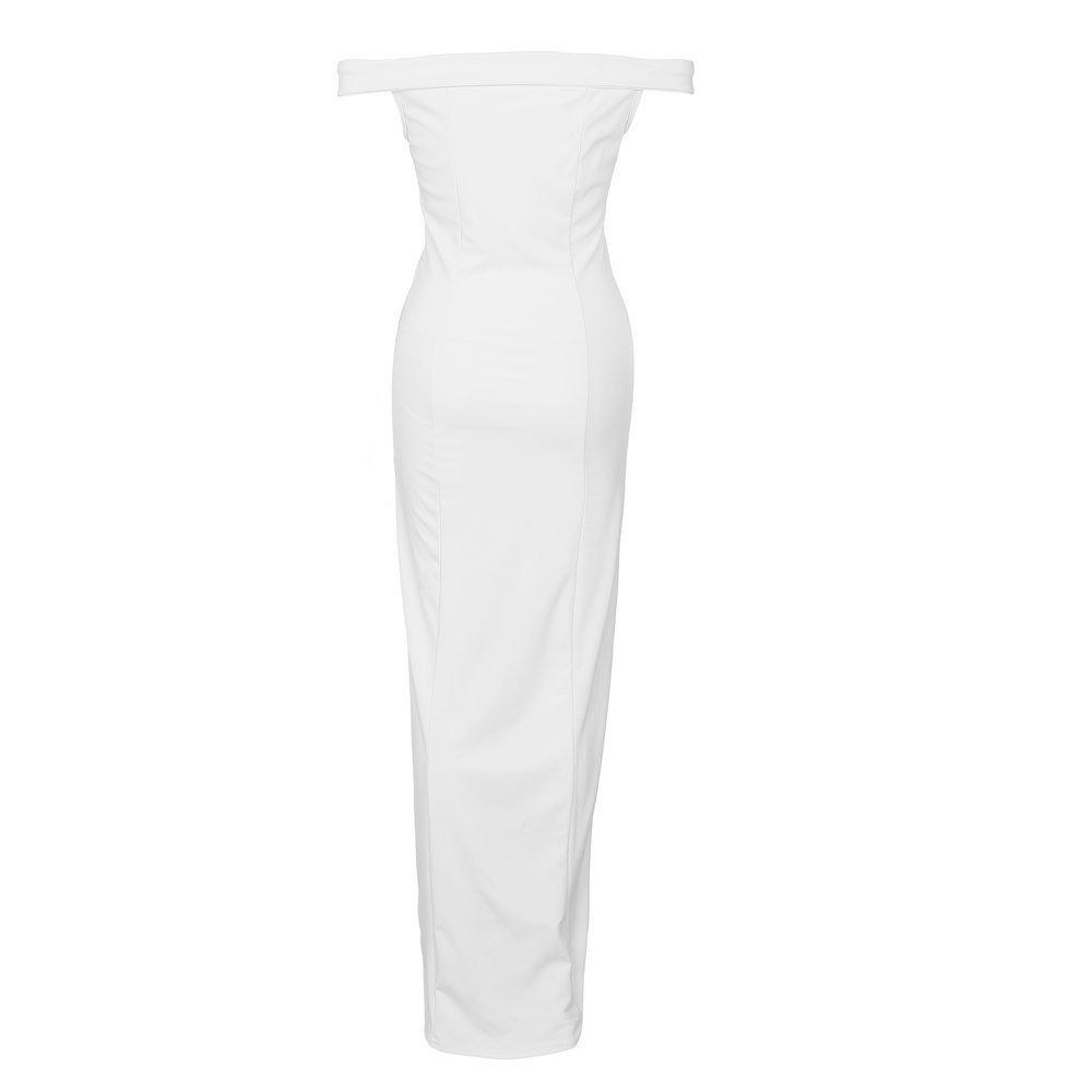 Autumn Hot Style Simple Bandeau Slit Floor-Length Dress