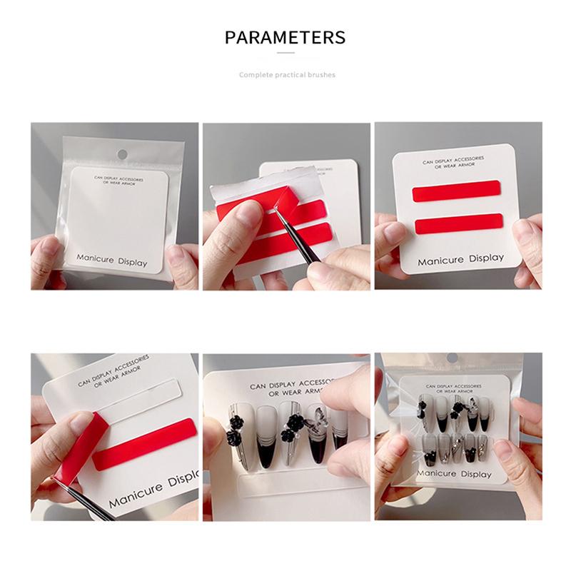 

10Pcs Press On Nails Card Wholesale In Bulk Nail Display Small Business Nail Cardboard For Packaging Press On Nails onesize