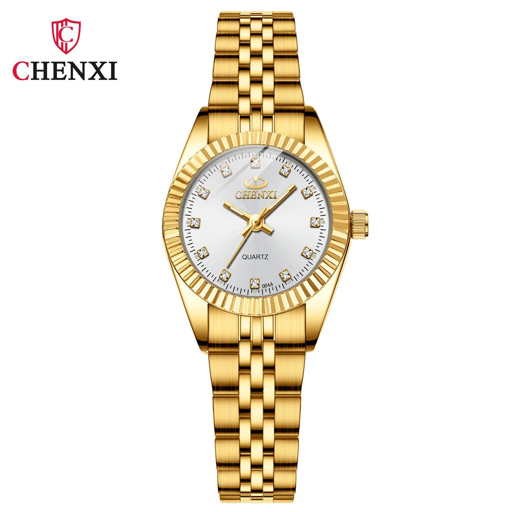 Men'S Women'S Watch Waterproof Alloy Watch Luminous Watch Women'S Men'S Gold Couple Watch