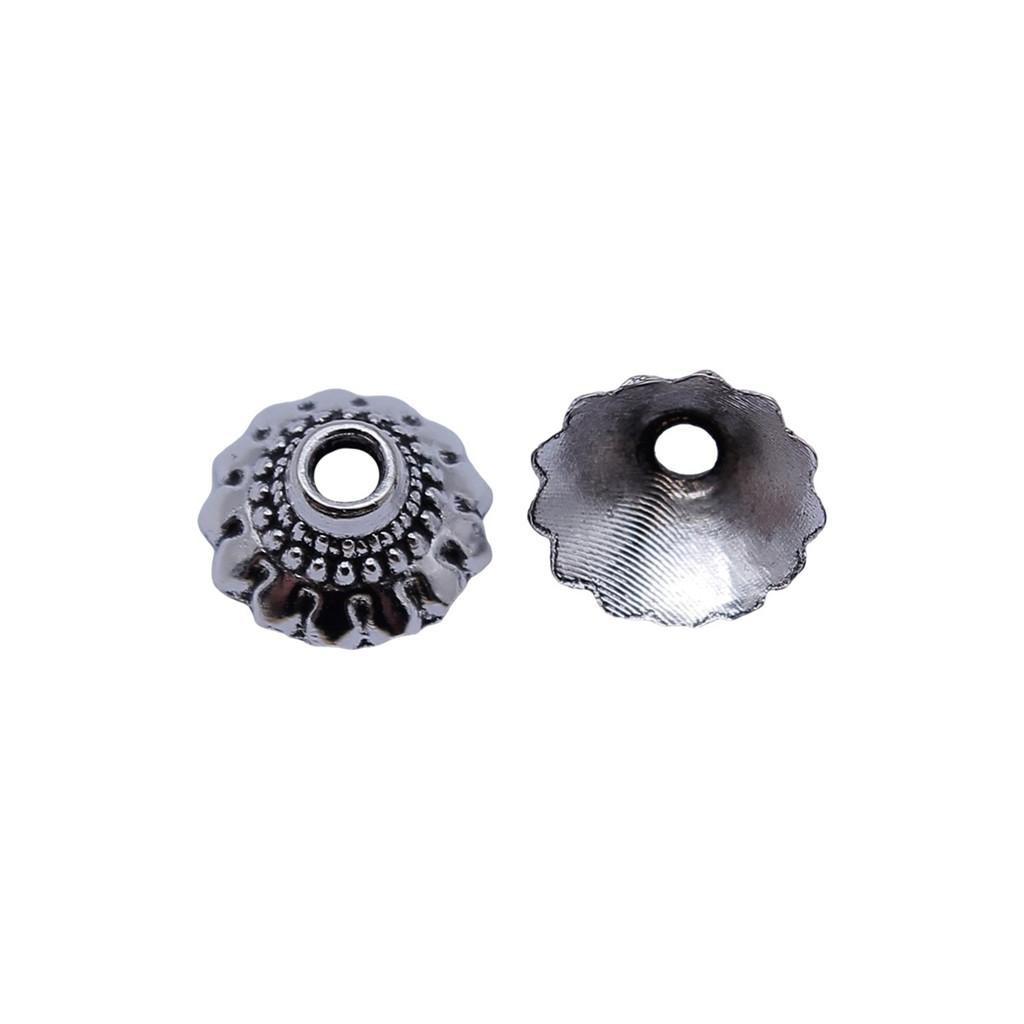 Multi Color Swirl Flower Bead Caps Spacer Beads For Jewelry Making Components
