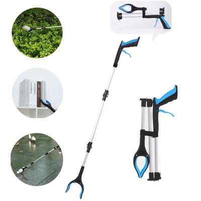 Clip de basura plegable de tres pliegues de aleación de aluminio Artefacto multifuncional Abrazadera de basura portátil y duradera Clip de saneamiento