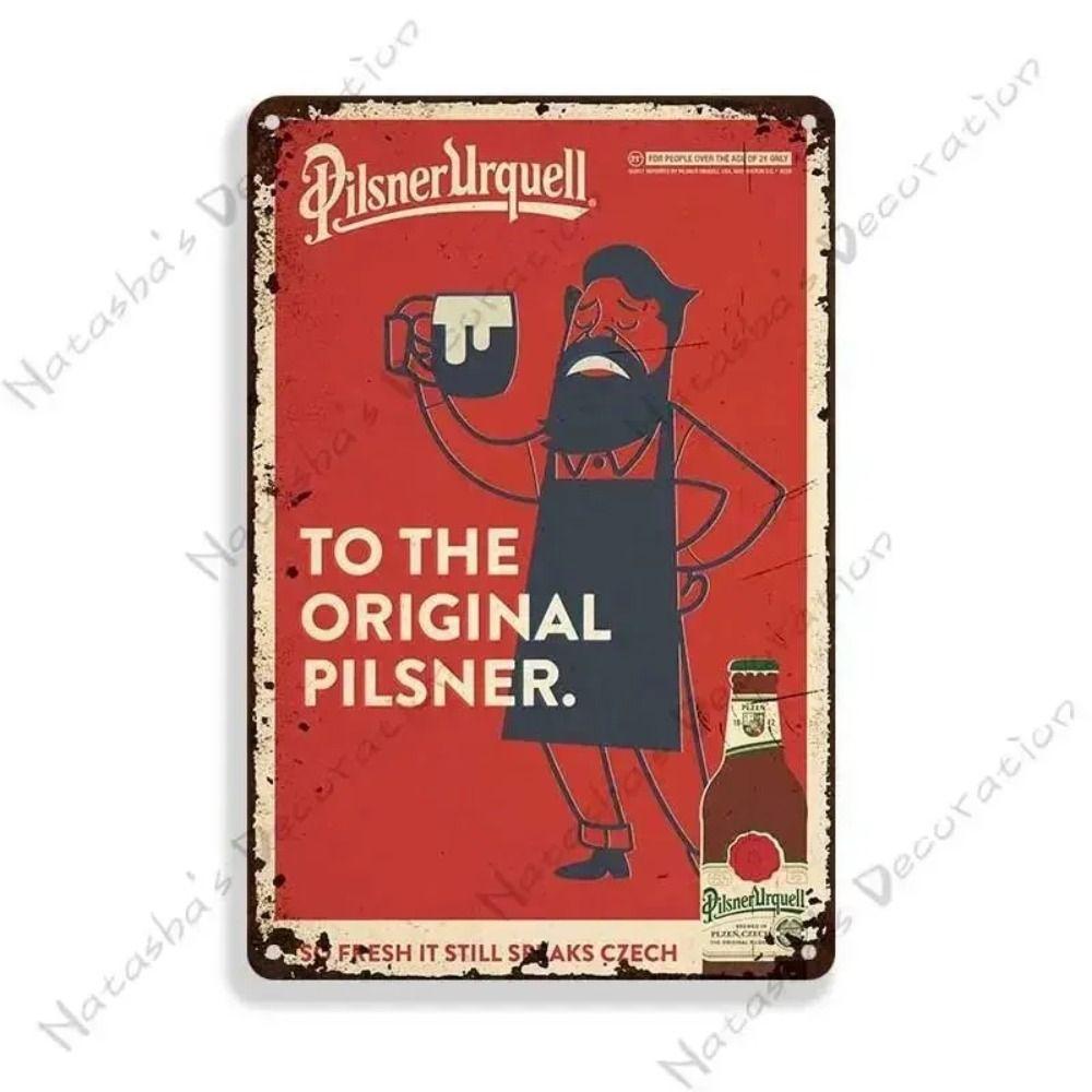 

Tin Sign Retro Beer Poster 30x20 cm Wall Decor Metal Plaque Vintage Bar Man Cave Art