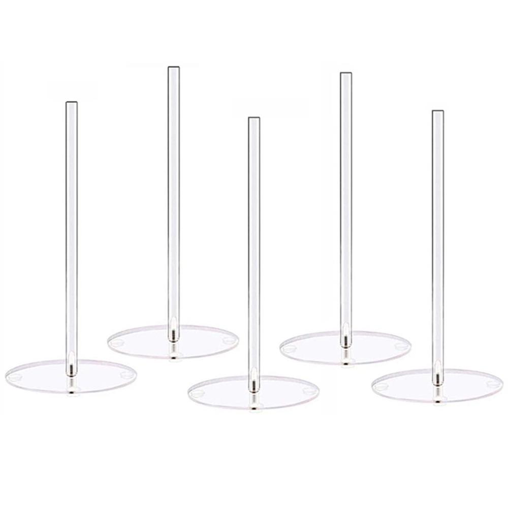5Pcs Clear Doughnut Holder Wedding Table Decoration Dessert Display Stand DIY Donut Stands Table
