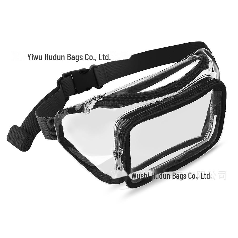Clear PVC Waterproof Waist Bag for Sports, Running, and Travel with Logo