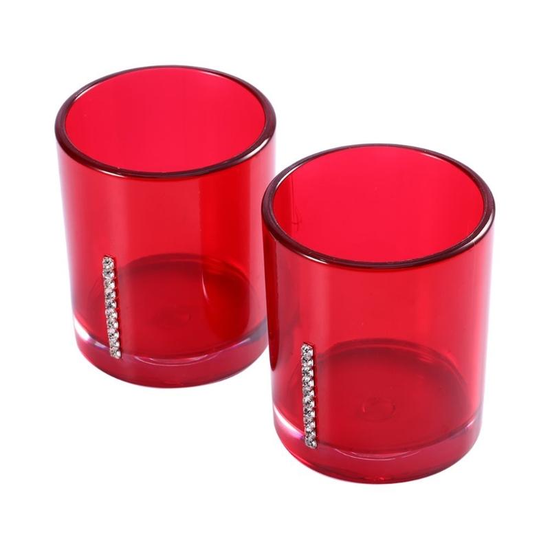 5-teiliges Acryl Badezimmer Organizer Set einschließlich Seifenspender, Zahnbürstenhalter, Becher, Tasse, Luxus Waschtischzubehör