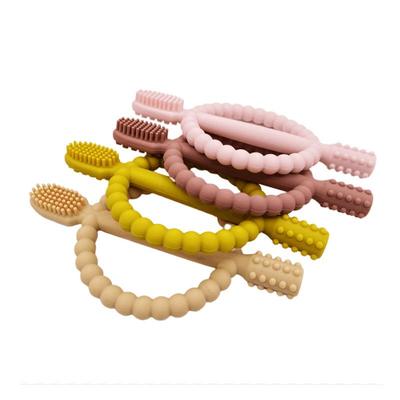 Silicone Baby Teether: Anti-Bite Chew Toy, Food-Grade Pacifier, Molar Grip and Gnaw Toy