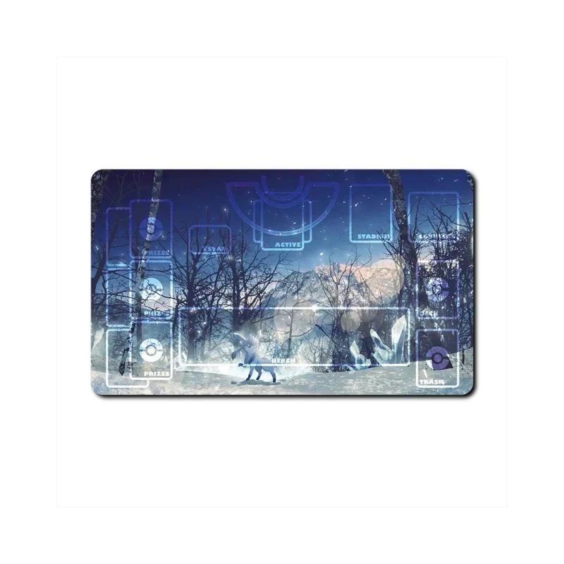 Pokemon Sylveon Glaceon Self Made Anime Game Characters Gifts Toys Classic Series Cards Pad Rubber Collection Card Dueling Mat