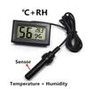 Mini Digital Humidity Meter Thermometer Hygrometer Sensor Gauge LCD Temperature Refrigerator Aquarium Monitoring Display Indoor