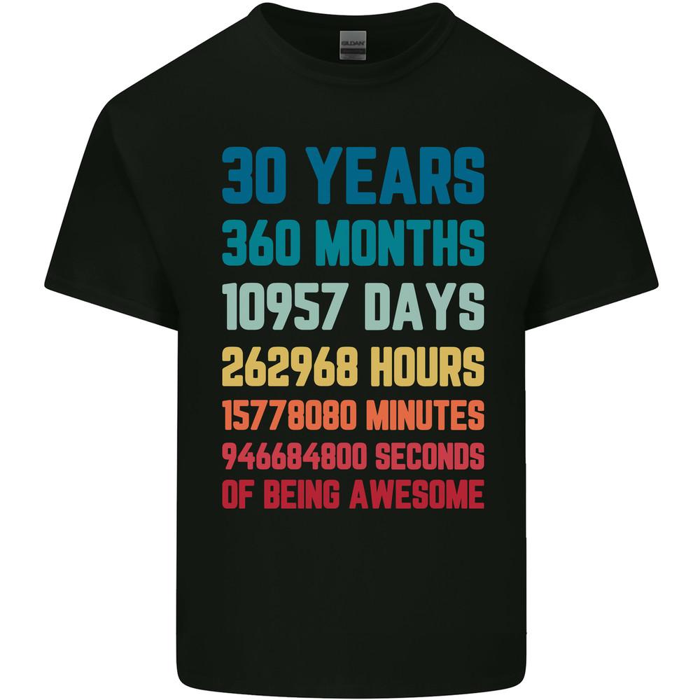 30th Birthday 30 Year Old Mens Light Cotton T-Shirt Unisex T-Shirt L
